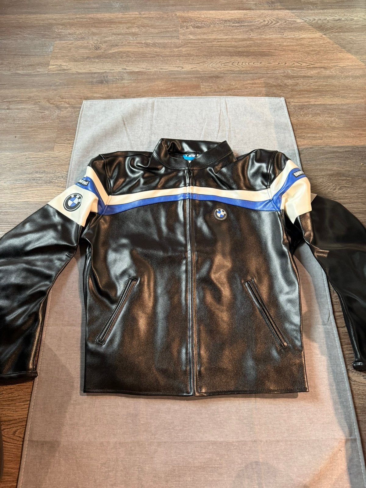 BMW Racing Motorjas (Maat XL) Leder Look, Motoren, Kleding | Motorkleding, Ophalen of Verzenden, Nieuw zonder kaartje, Heren, Jas | leer