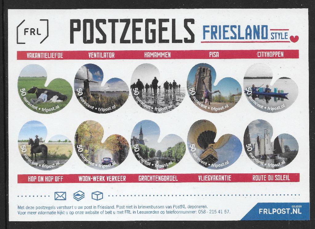 Stadspost Leeuwarden IV 2018 Friesland Style, Ophalen of Verzenden, Na 1940, Postfris