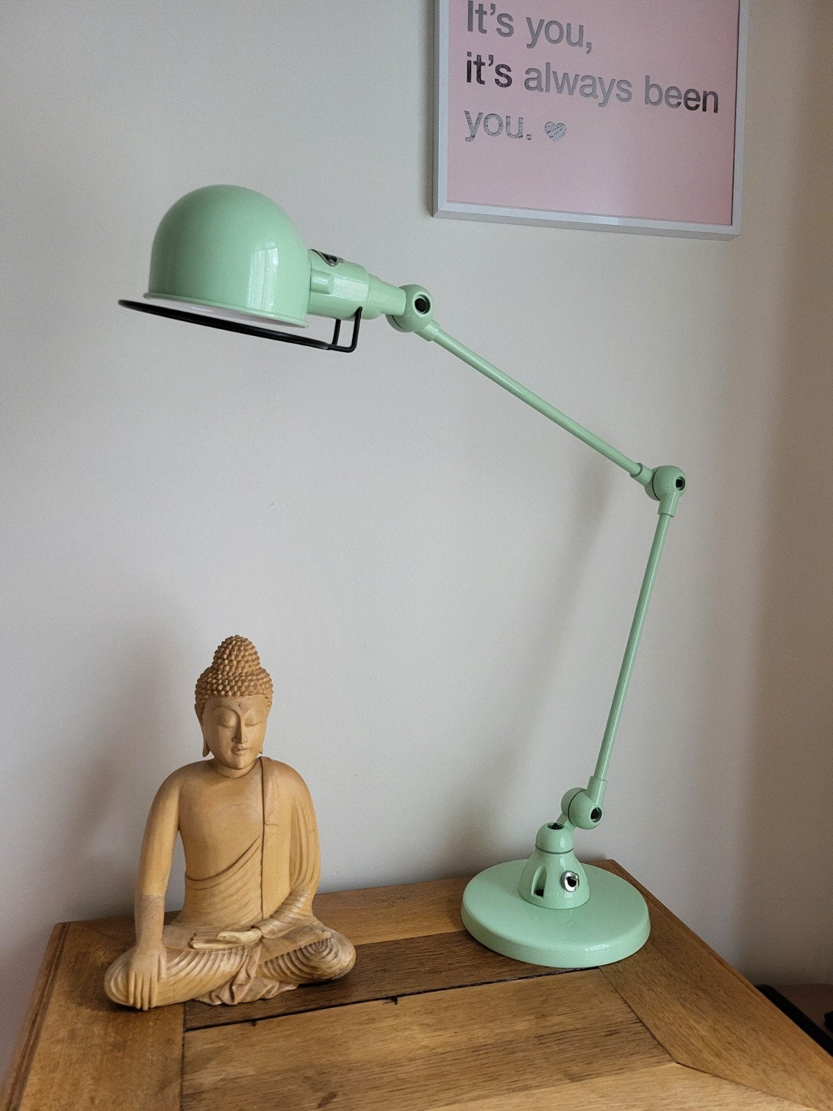 Jielde bureaulamp watergroen, Ophalen, Bureaulamp, Gebruikt, Overige merken
