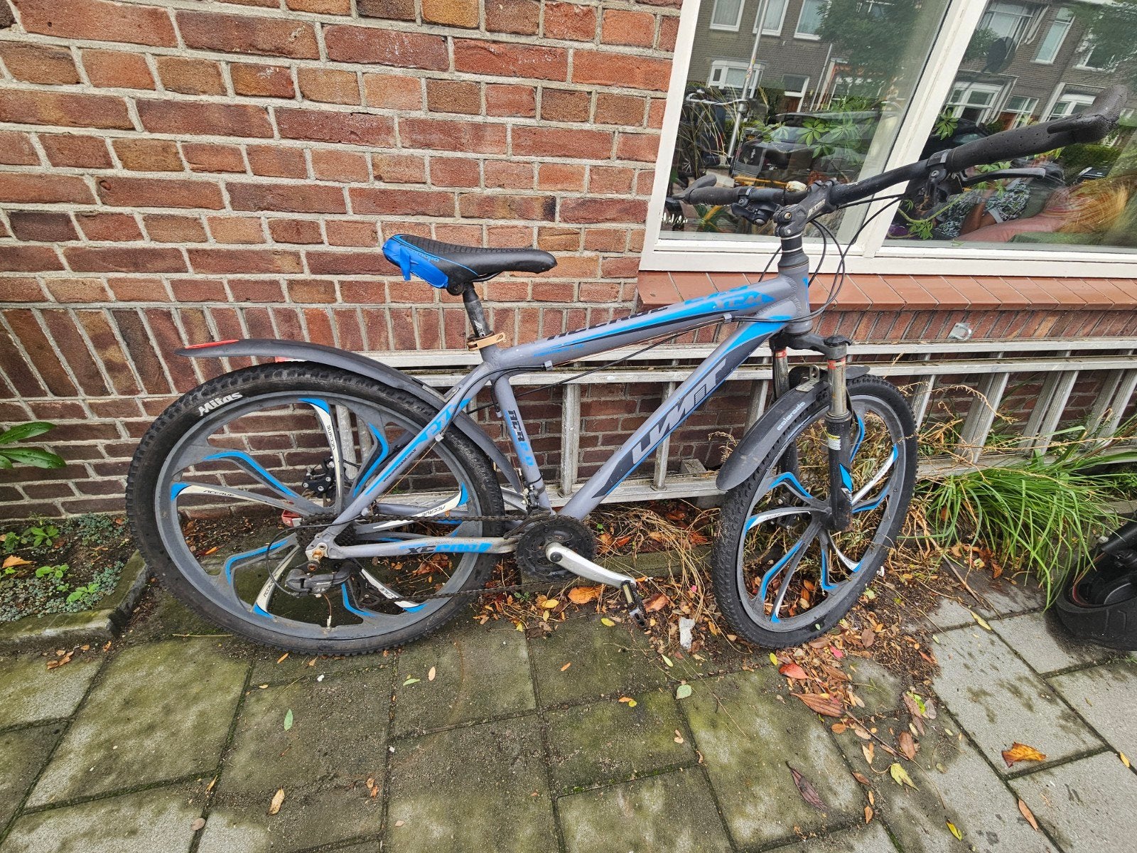Mountainbike Accrue 27.5 inch, grijs/blauw, Fietsen en Brommers, Fietsen | Heren | Sportfietsen en Toerfietsen, Gebruikt, Overige maten