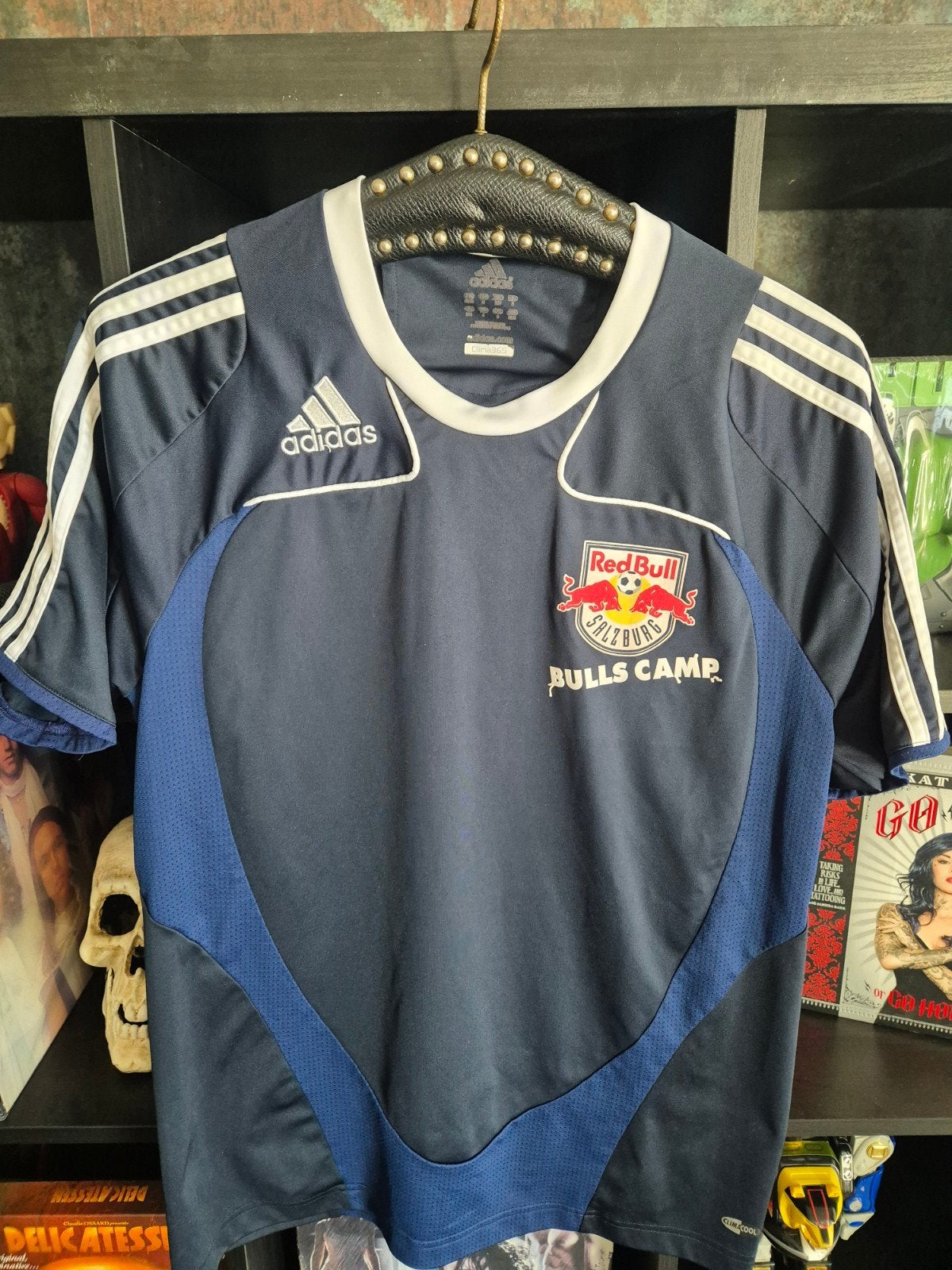 Vintage Adidas Red Bull Salzburg Bulls Camp 2012 shirt, Ophalen of Verzenden, Zo goed als nieuw, Adidas, Voetbal