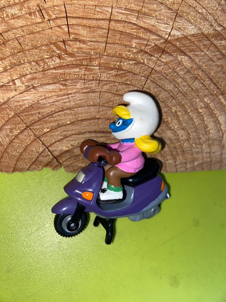 Smurfen super smurf smurfin op scooter, Ophalen of Verzenden, Zo goed als nieuw, Verschillende Smurfen