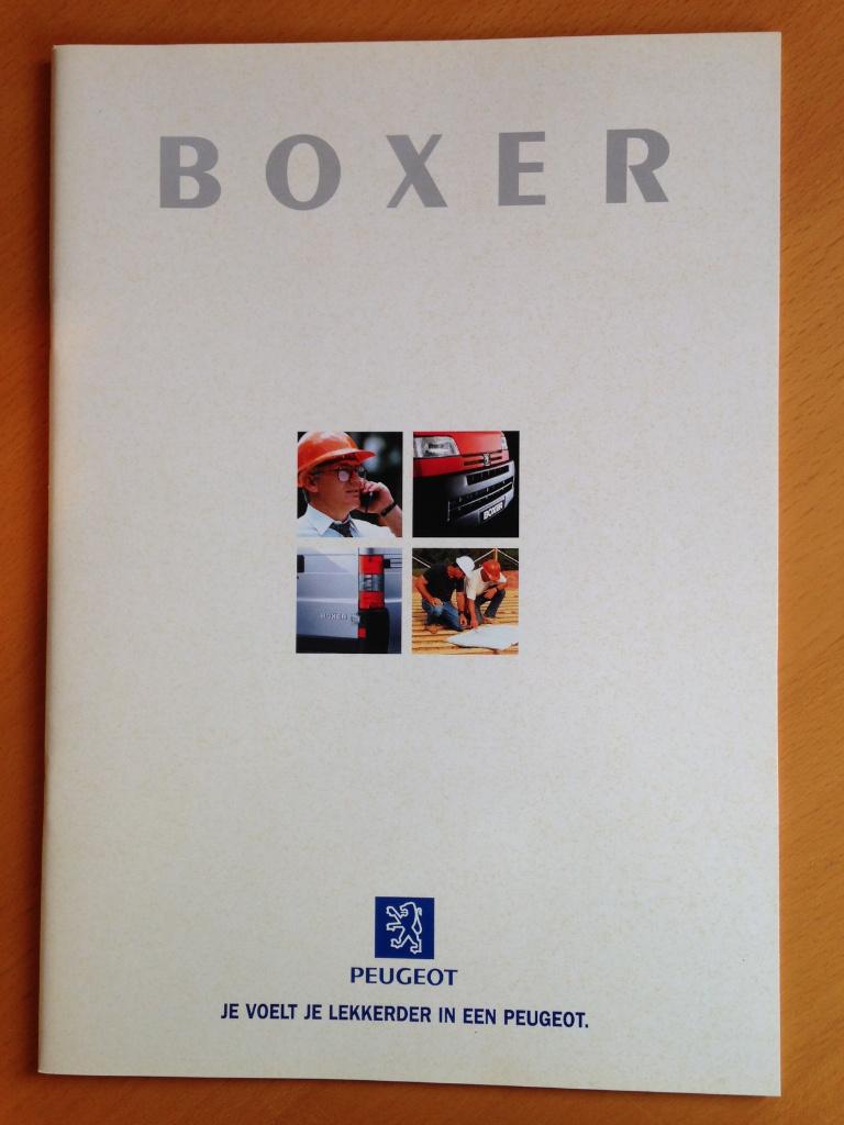 Peugeot Boxer Bestelwagen Brochure 1997, Ophalen of Verzenden, Zo goed als nieuw, Peugeot, Peugeot
