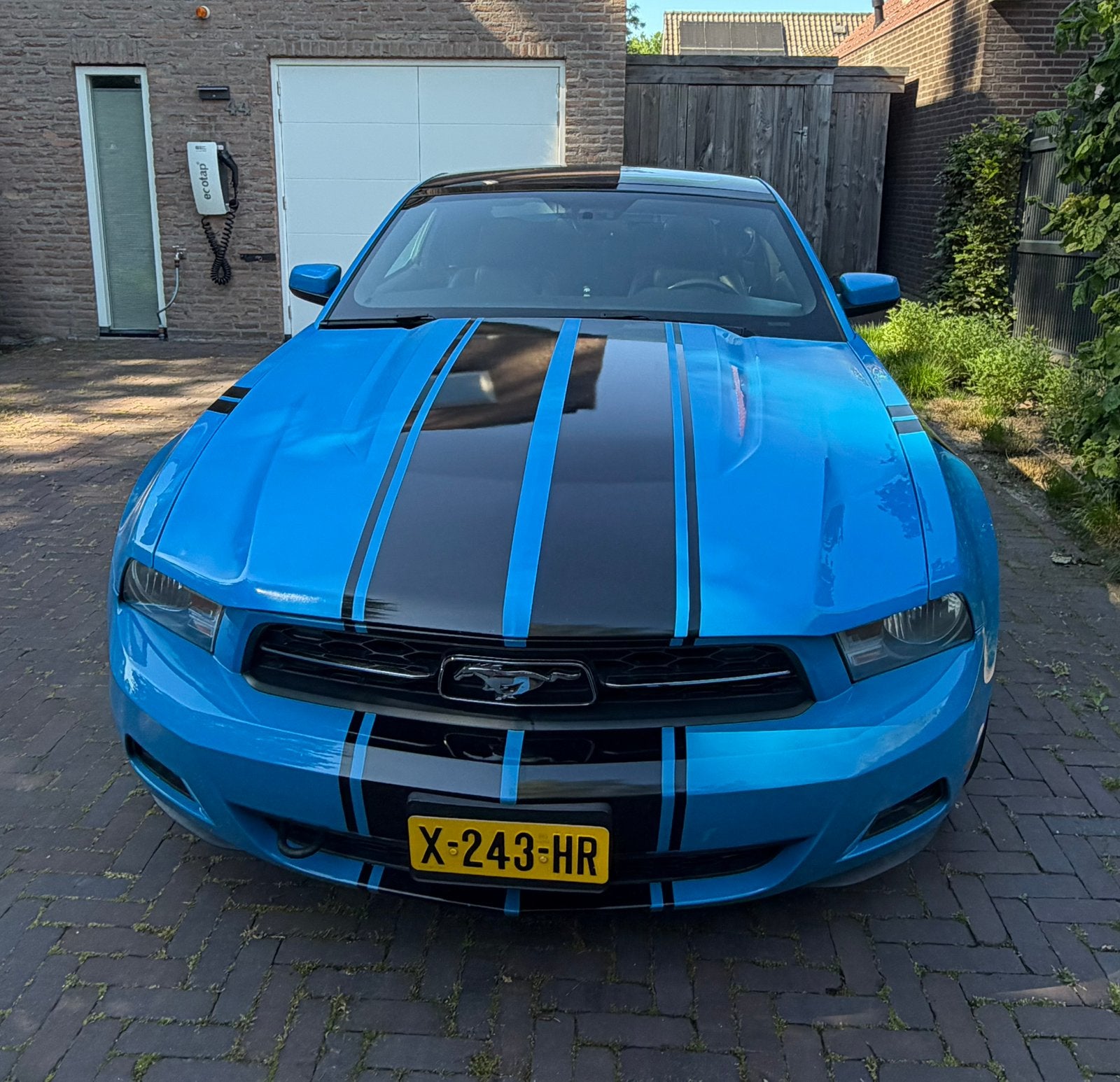 Ford mustang base v6 4.0 2010 Blauw, Automaat, Euro 5, Achterwielaandrijving, Zwart