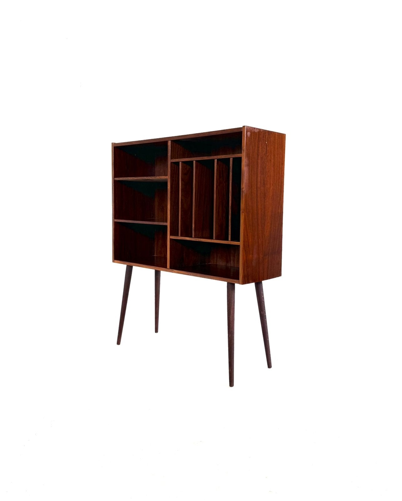 Vintage Deense LP-kast/boekenkast, Poul Hundevad ‘60, Met plank(en), Poul Hundevad, 100 tot 150 cm, Ophalen of Verzenden