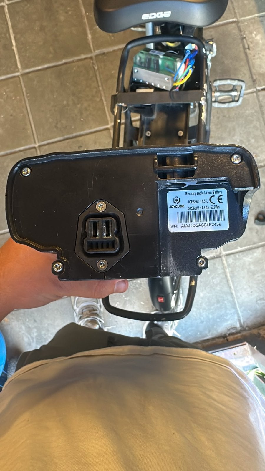 Stella Joycube 36V 14.5Ah 522Wh Accu+Originele Oplader & 🔑, Ophalen of Verzenden, Zo goed als nieuw