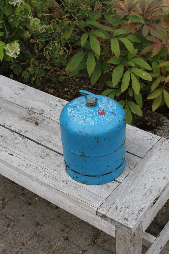 Gasfles Campingaz 907 (nog deels gevuld), Ophalen, Gebruikt