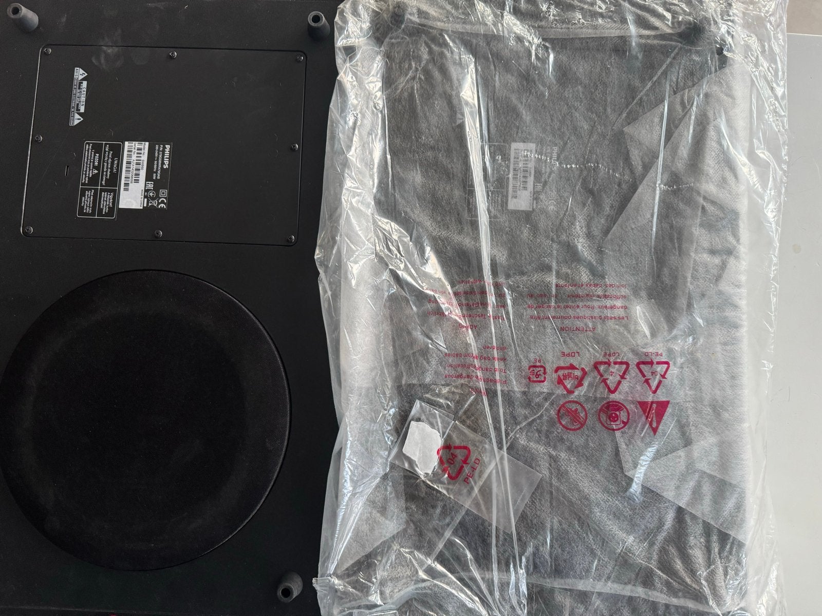 Twee Philips subwoofers - Nieuw en zo goed als nieuw, Audio, Tv en Foto, Luidsprekers, Ophalen, Nieuw, Subwoofer, Philips