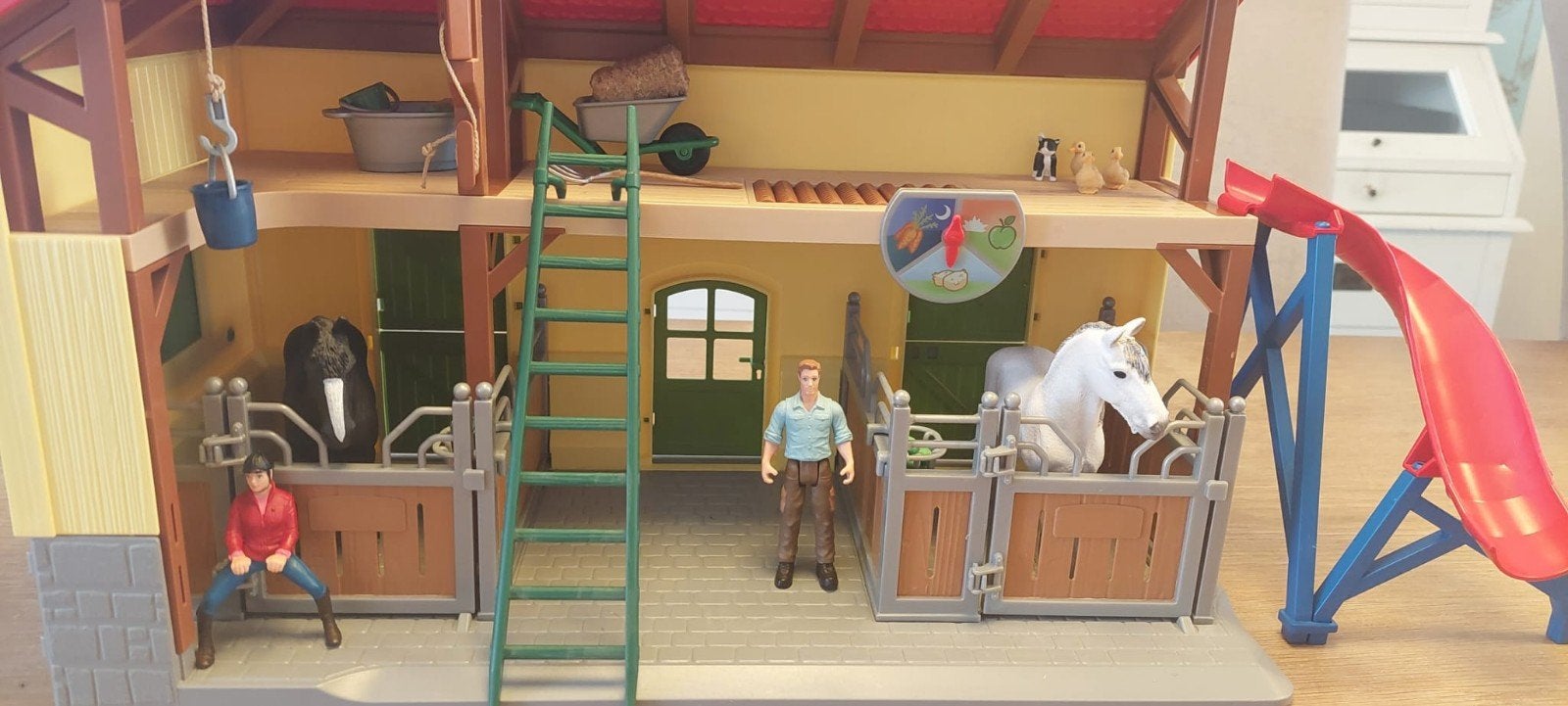Schleich Boerderij met Paarden, Figuren en Accessoires, Ophalen, Zo goed als nieuw, Jongen of Meisje