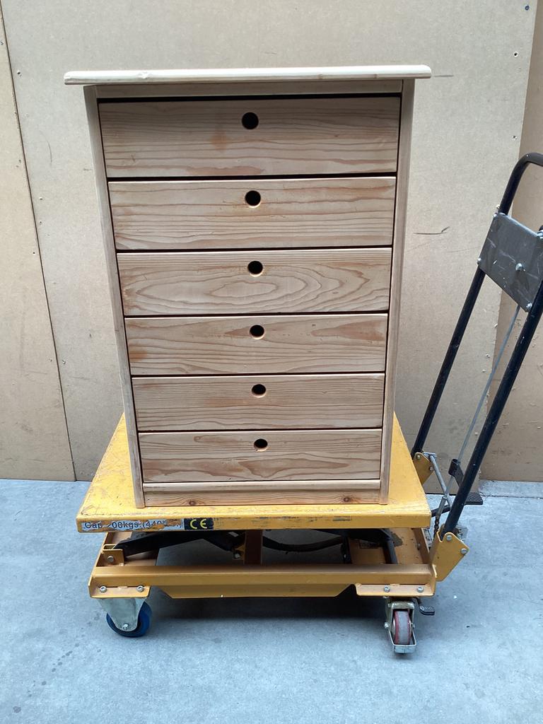 Ladekast met lundia-laden, Huis en Inrichting, Gebruikt, 3 of 4 laden, Minder dan 100 cm, 25 tot 50 cm