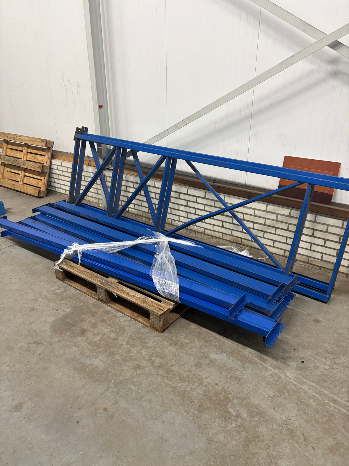 Palletstelling /breedvakstelling - 9 meter - zware kwaliteit, Ophalen, Hout, Overige typen