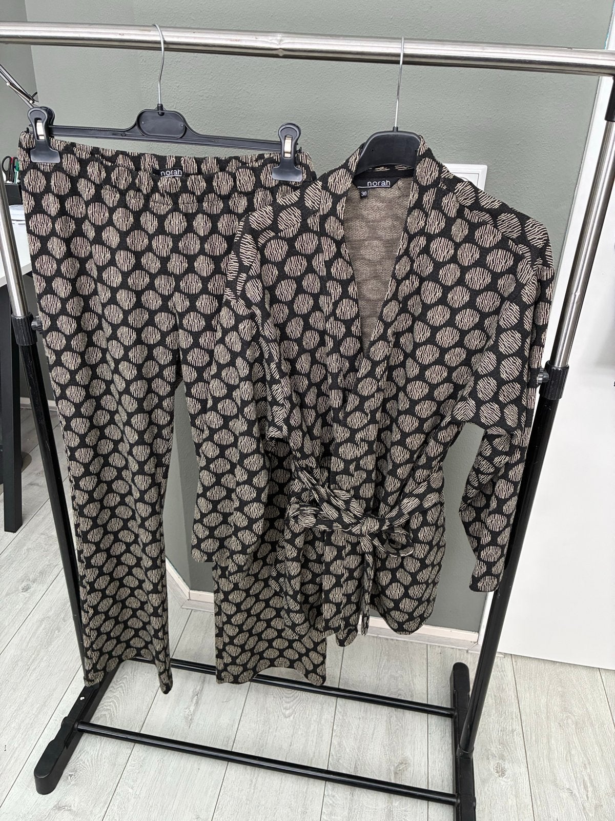 Norah tweed look set - kimono jasje en broek, Ophalen of Verzenden, Zo goed als nieuw, Maat 36 (S)