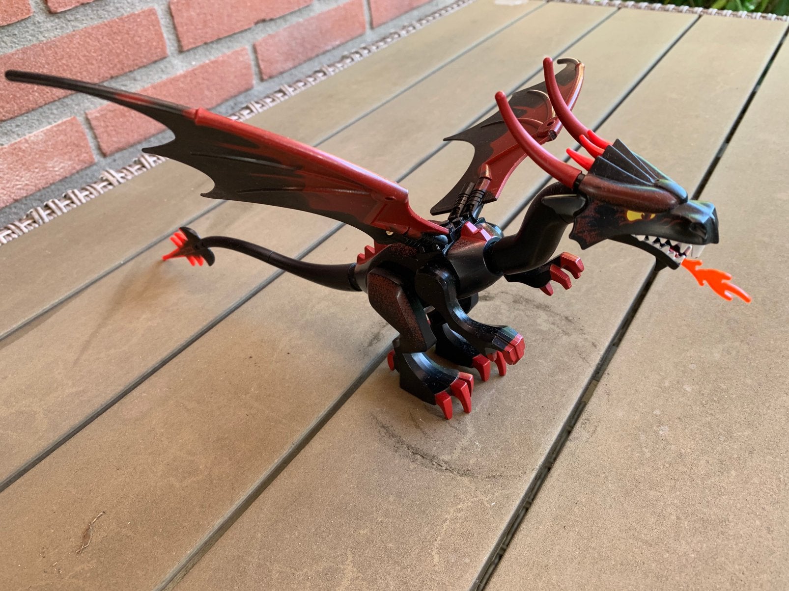 Lego draak uit de Castle set 7094, Verzenden, Lego, Zo goed als nieuw, Compleet