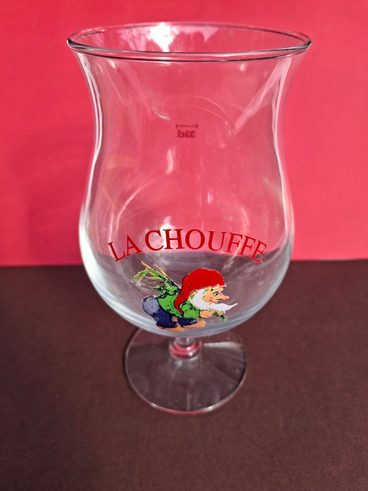 bierglas la chouffe, Verzamelen, Biermerken, Ophalen of Verzenden, Zo goed als nieuw, Glas of Glazen, Overige merken