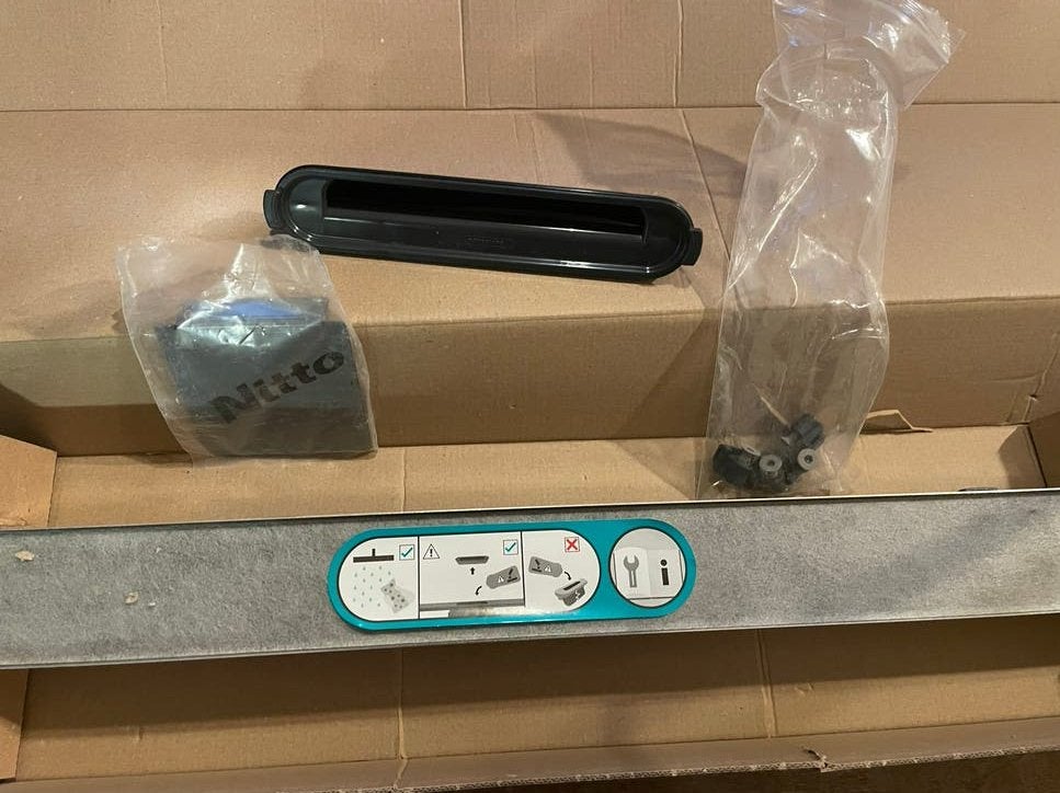 Nieuwe Hansgrohe RainDrain Rock 1000mm, Ophalen of Verzenden, Nieuw, Rvs, Douche