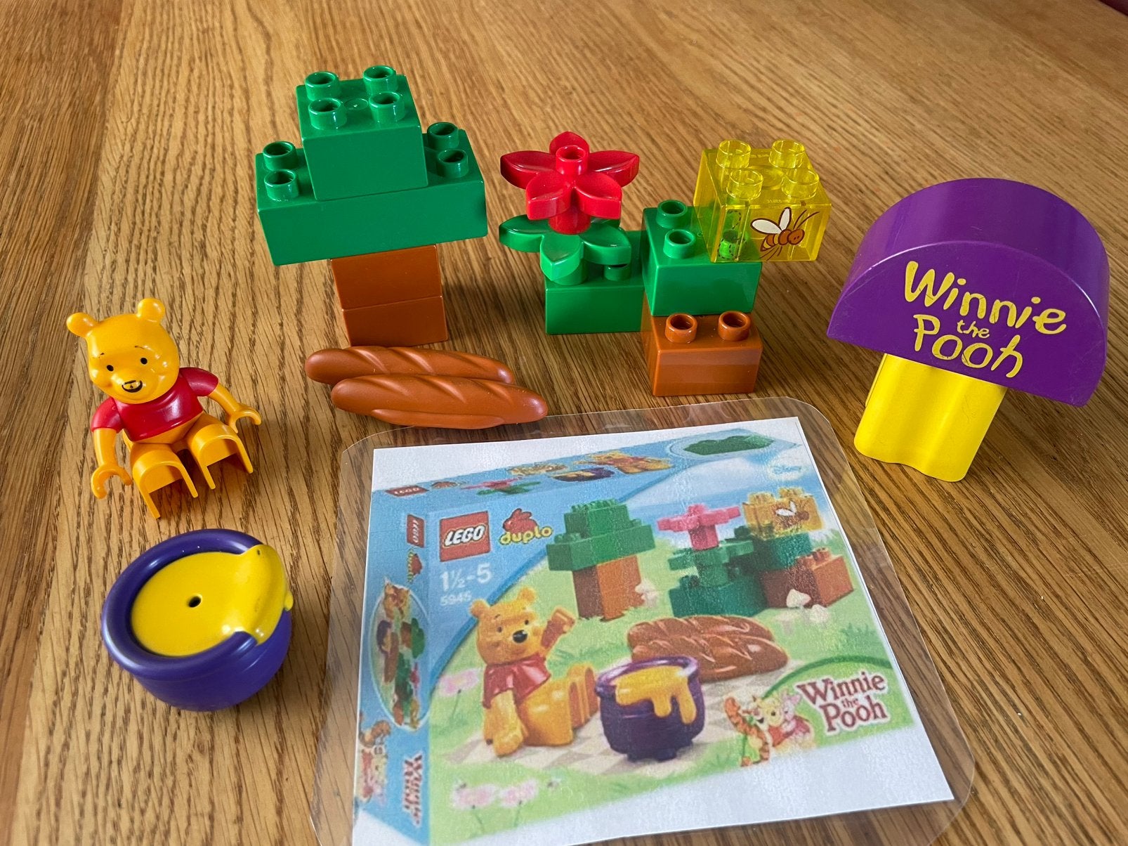 Winnie the Pooh, duplo , set 5945., Ophalen, Zo goed als nieuw, Duplo