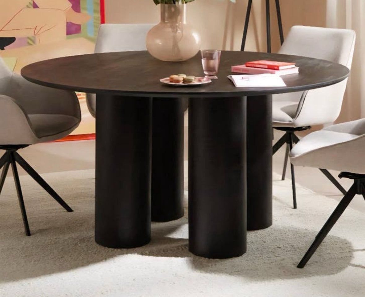 Nous living eetkamertafel rond, Huis en Inrichting, Ophalen, 100 tot 150 cm, Vijf personen of meer, Eric kuster