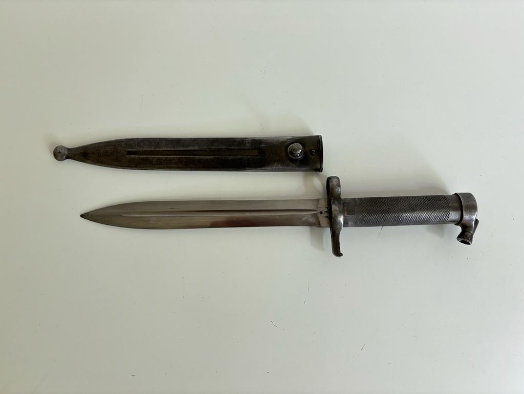 Zweedse bajonet WW2, type M1896, Verzamelen, Ophalen of Verzenden, Mes of Dolk