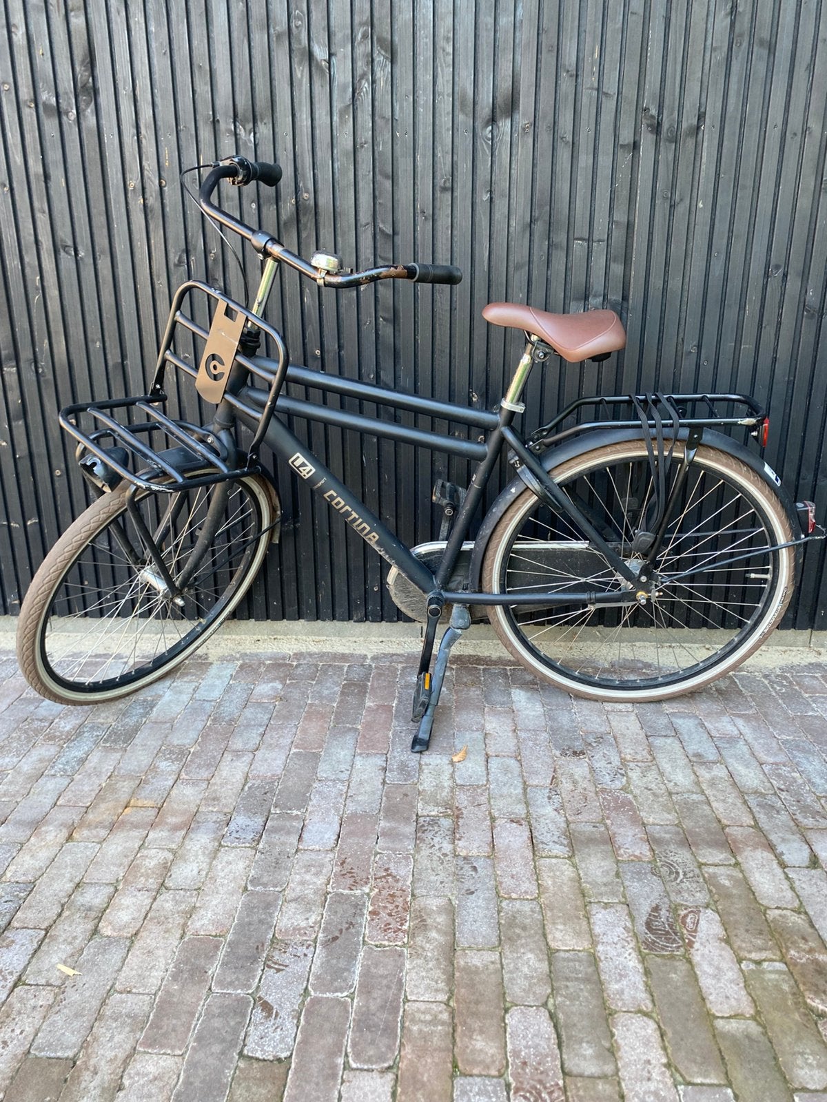 Cortina herenfiets 26 inch zwart - opknapper, Terugtraprem, Gebruikt, Versnellingen, Minder dan 49 cm