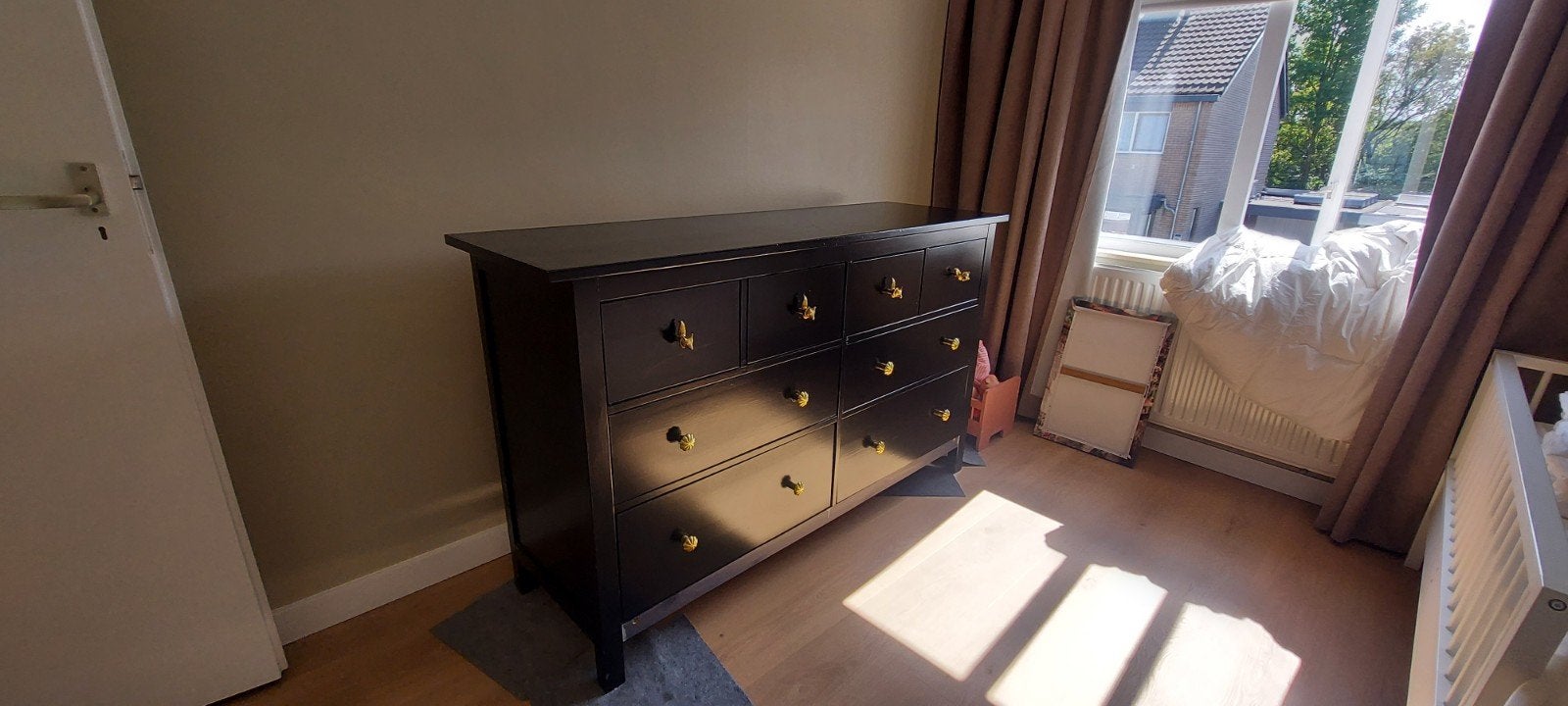 IKEA Hemnes Kast/Commode Zwart, Ophalen, Modern, Klassiek, Gebruikt, 5 laden of meer
