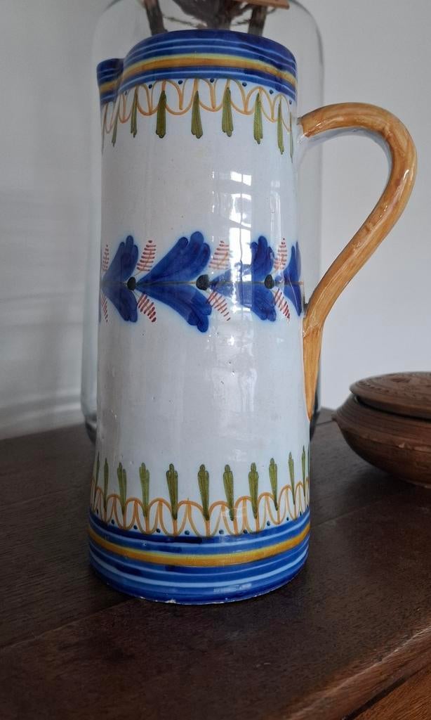 Prachtige kan, mogelijk Talavera aardewerk, Antiek en Kunst, Ophalen