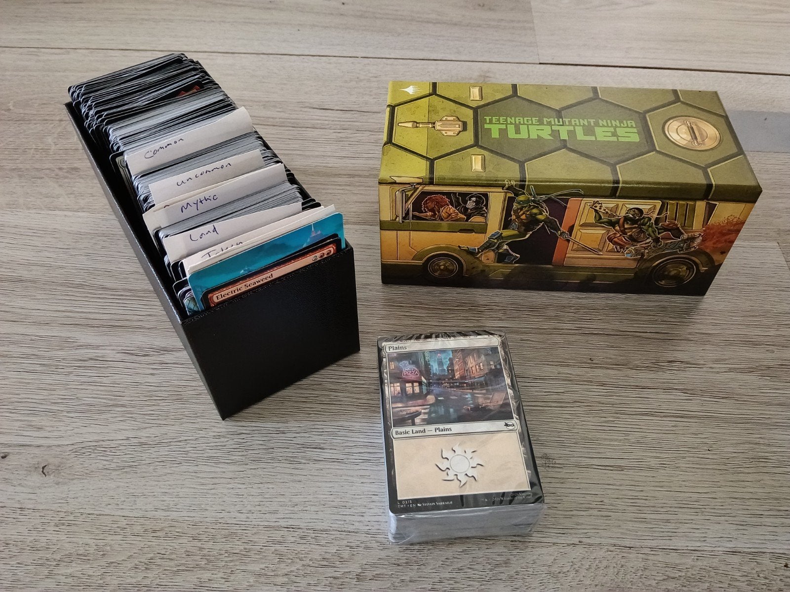 MTG Magic The Gathering Turtles 655 kaarten Foil Mythic etc, Ophalen of Verzenden, Zo goed als nieuw, Meerdere kaarten, Foil