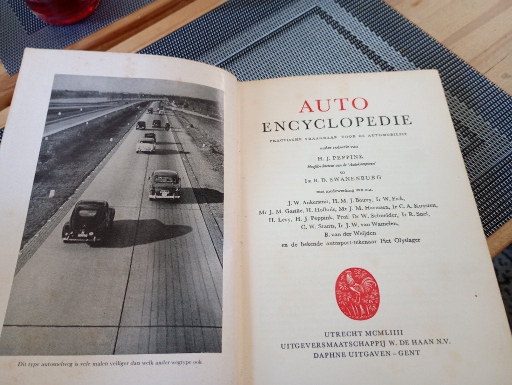 Oude auto encyclopedie uit de jaren 50, Algemeen, Diverse auteurs, Ophalen, Gelezen