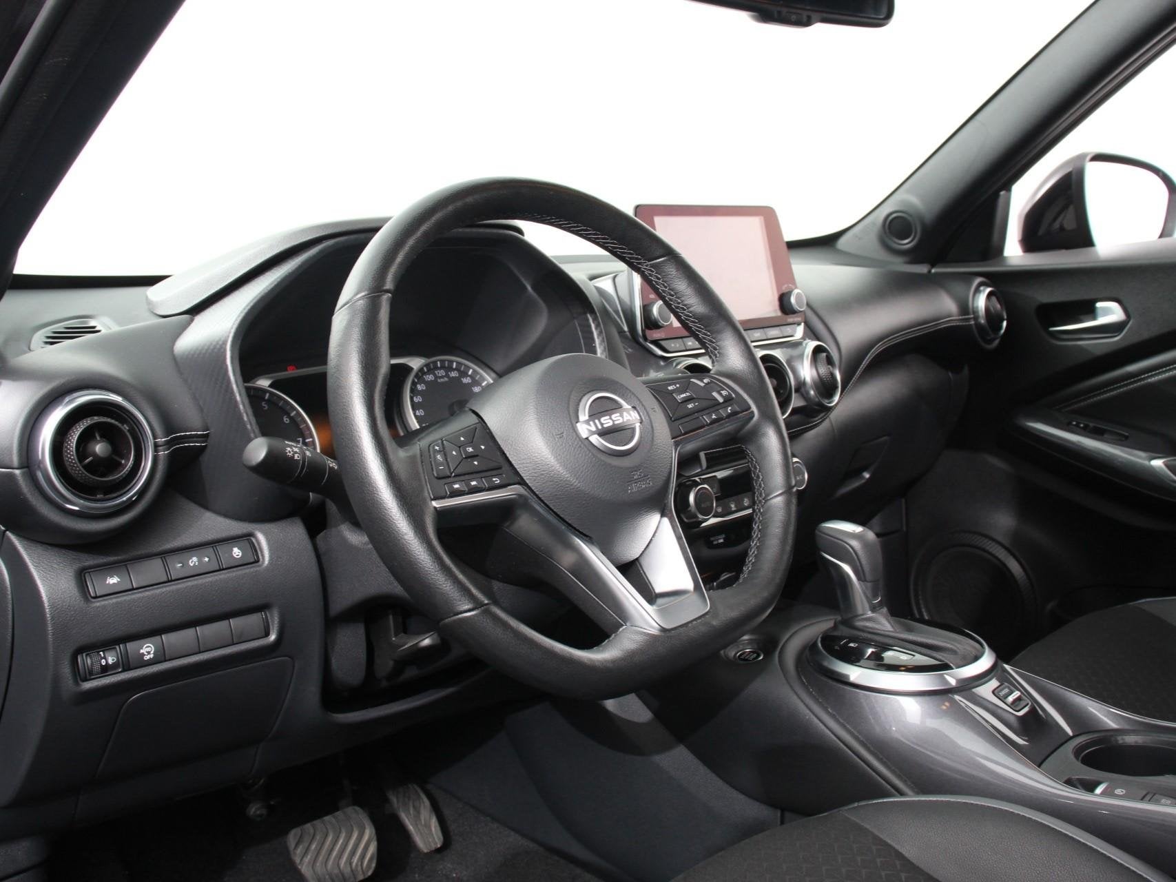 Nissan Juke 1.0 DIG-T N-Connecta Climate control Cruise cont, Auto's, Nissan, Stof, Euro 6, Zwart, Bedrijf