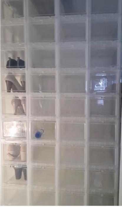 Iris schoenenboxen 10 stuks transparant, Ophalen, Gebruikt