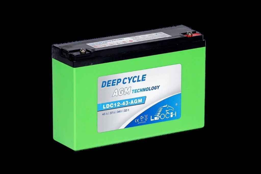 LEOCH LDC12-43 Deep Cycle AGM Accu, Ophalen, Nieuw