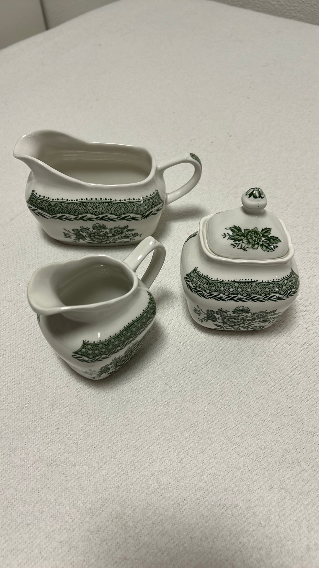 Vintage Stratford Grindley Melkkan, Suikerpot en juskan, Ophalen of Verzenden