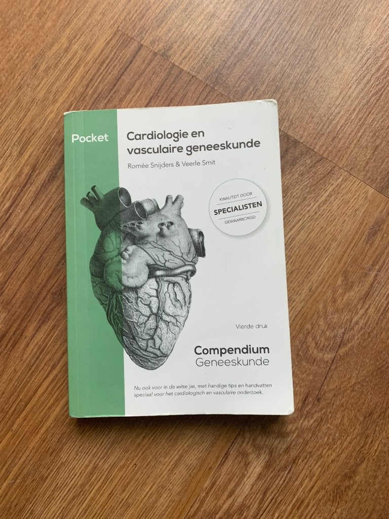 Compendiumpocket cardiologie en vasculaire geneeskunde, Boeken, Ophalen of Verzenden, Beta, Zo goed als nieuw, WO