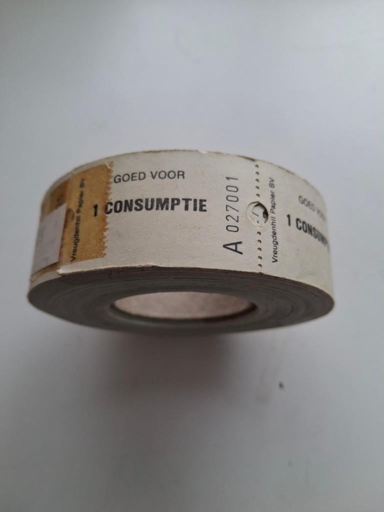 Rol consumptie bonnen. 250 st, Ophalen of Verzenden, Zo goed als nieuw, Overige typen