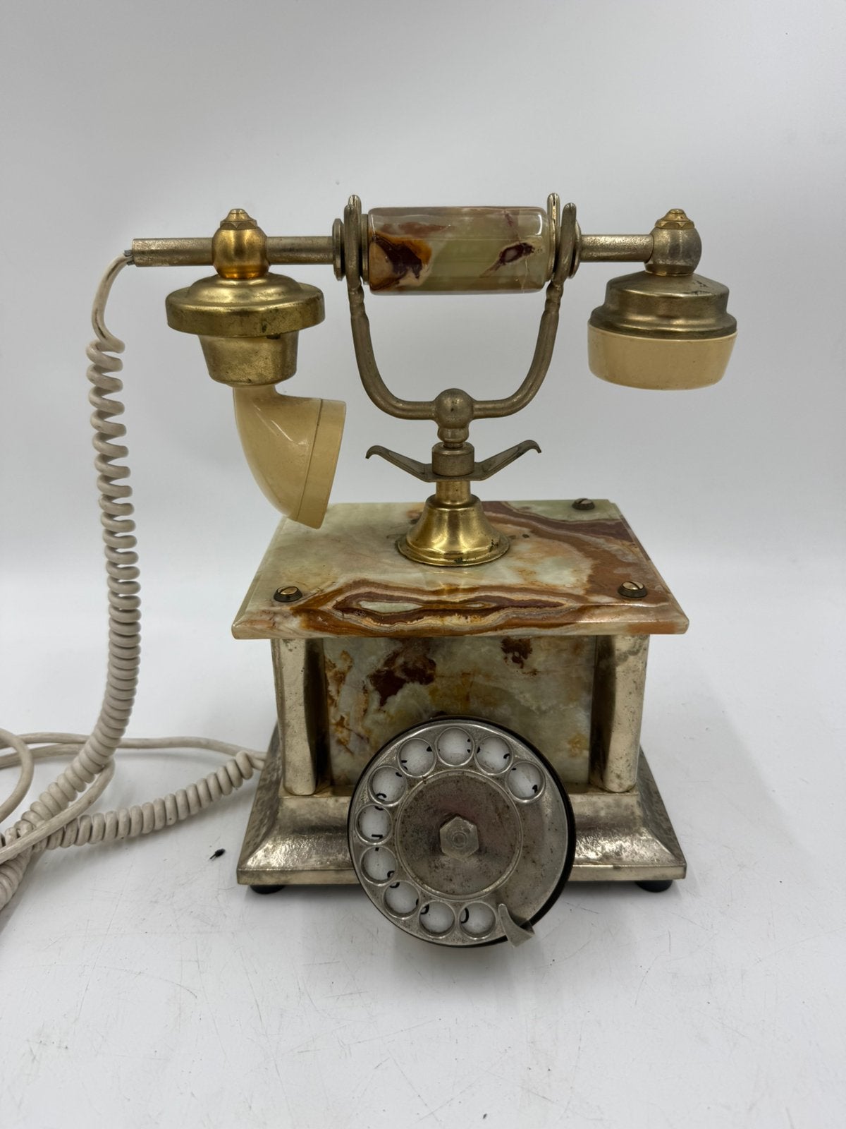 Vintage Retro Telefoon | Vierkant Onyx Marmeren Zuilmodel, Ophalen of Verzenden, Huis en Inrichting