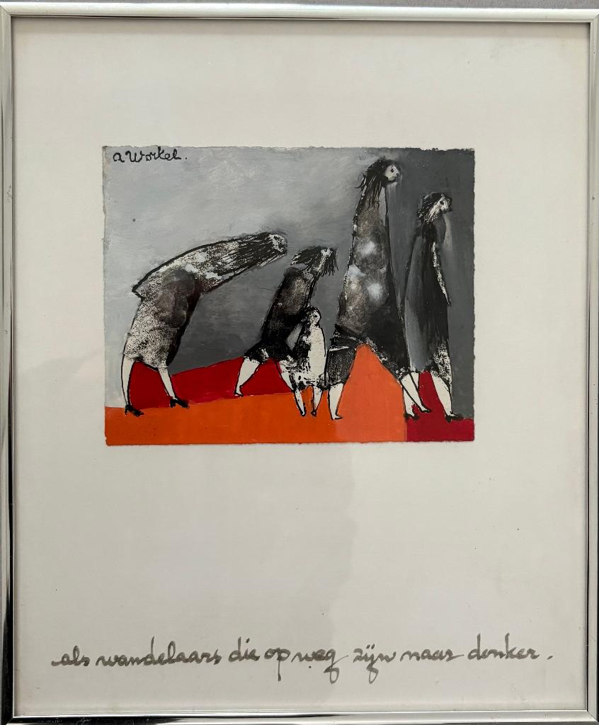 Gouache Ans Wortel, Ophalen of Verzenden