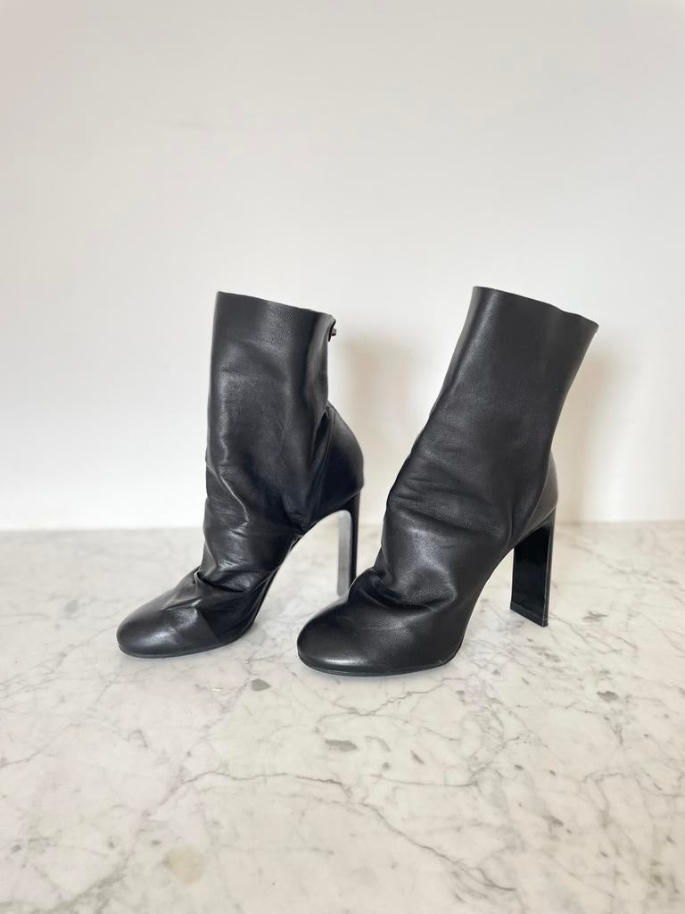 Nicholas Kirkwood | leren boots | grunge | maat 37 | np €860, Zwart, Lage of Enkellaarzen, Ophalen of Verzenden, Zo goed als nieuw