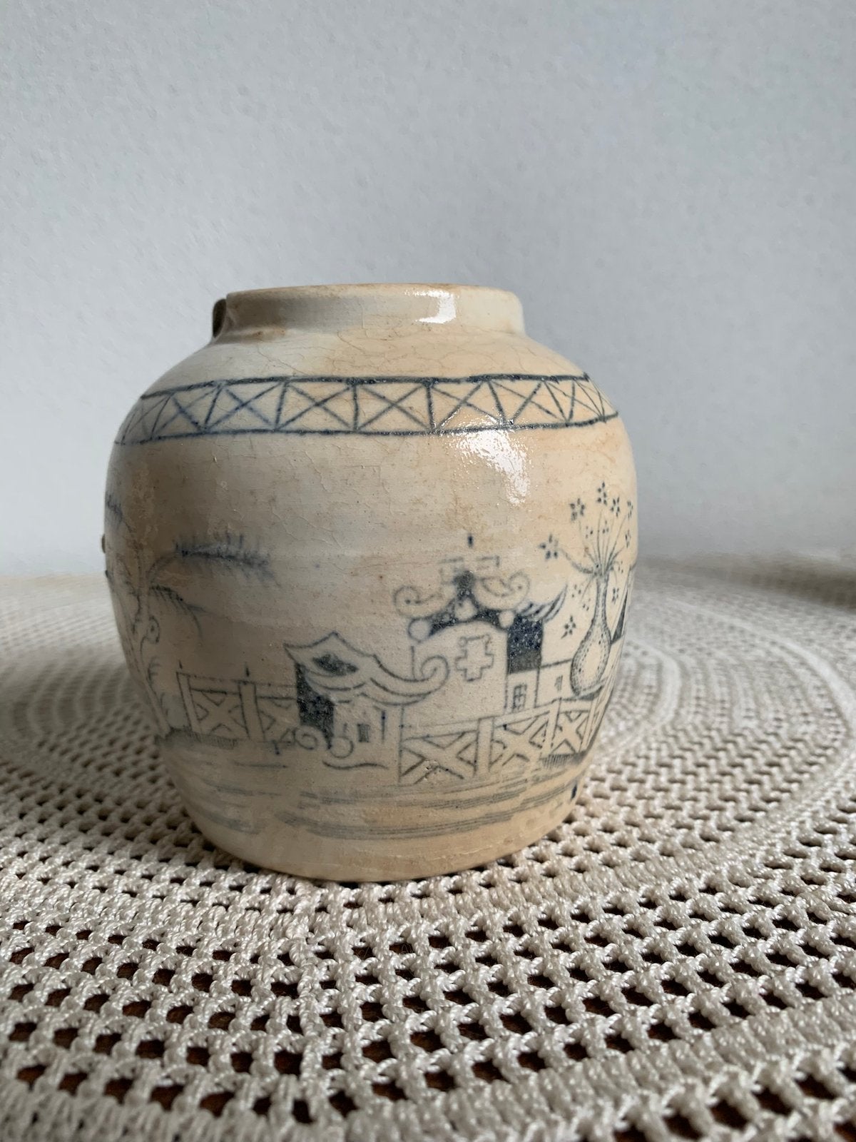 Antiek gemberpotje, Ophalen of Verzenden