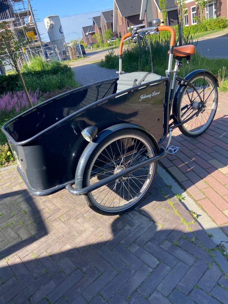 Bakfiets Johnny Loco, Ophalen, Terugtraprem, Gebruikt, 2 kinderen