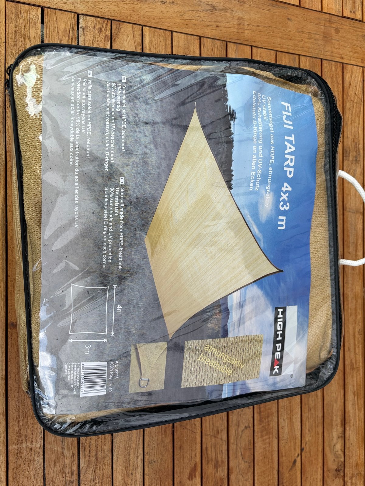 High Peak Schaduwdoek Fiji Tarp 4x3m - Nieuw, Ophalen, Nieuw
