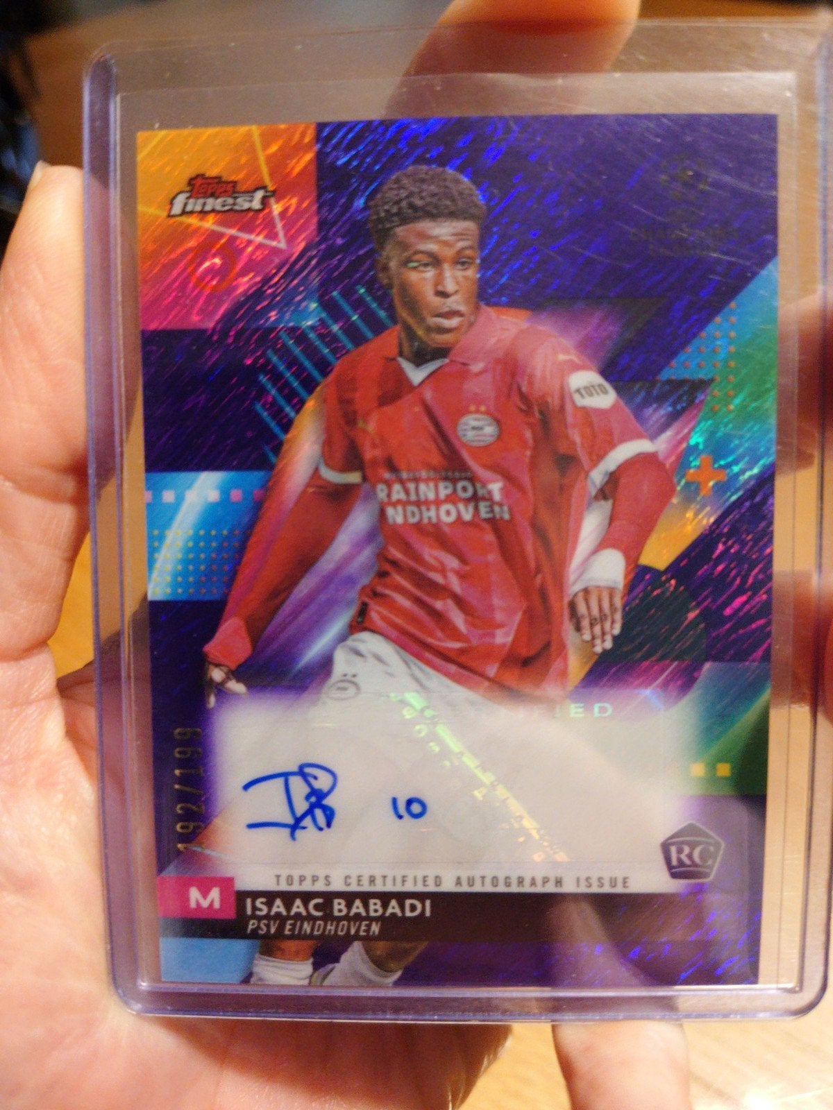 Isaac Babadi PSV Eindhoven Topps Auto 192/199, Ophalen of Verzenden, Zo goed als nieuw, Plaatje