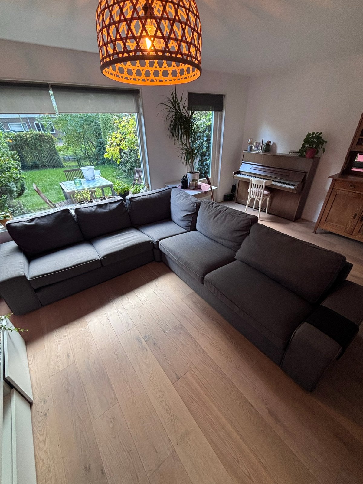 5-Zits IKEA KIVIK hoekbank met lichte gebruikssporen, Ophalen, 250 tot 300 cm, Gebruikt, 100 tot 125 cm