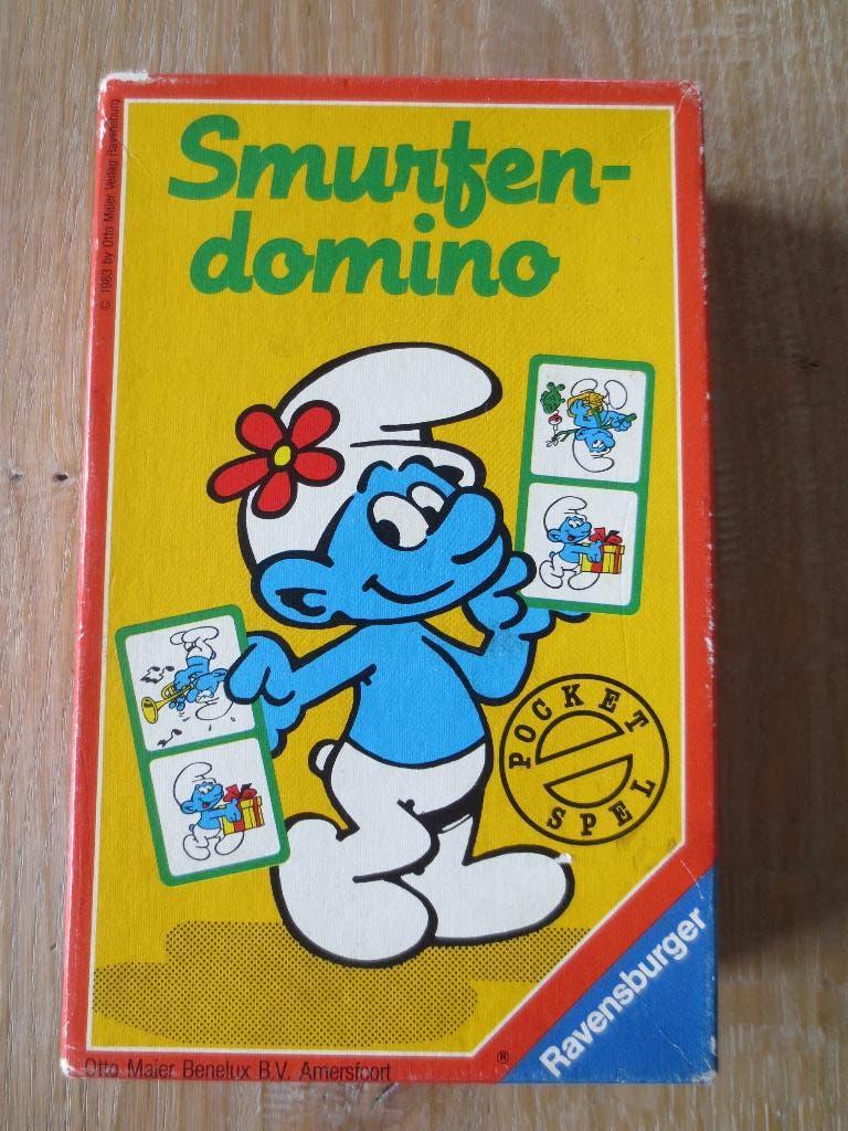 Domino-SmurfenSpel - Compleet - Domino spel - in goede staat, Ophalen of Verzenden, Zo goed als nieuw, Ravensburger / Jumbo