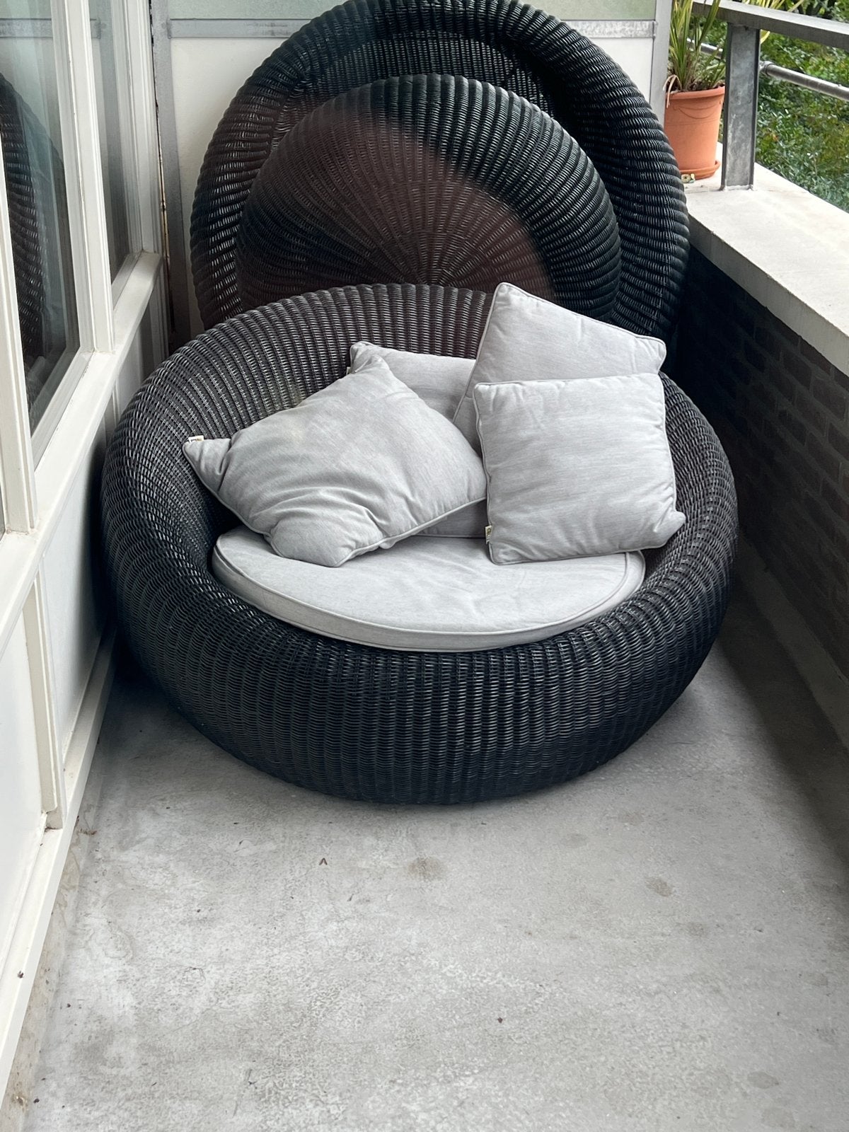 Complete Apple Bee tuinset, Tuin en Terras, Ophalen, 5 zitplaatsen, Gebruikt, Loungeset