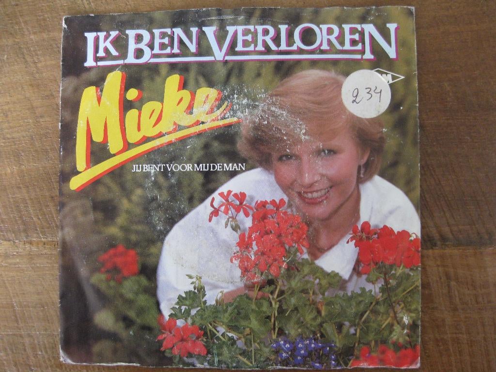 Vinyl single  Mieke  "Ik ben verloren", Ophalen of Verzenden, Gebruikt, Nederlandstalig