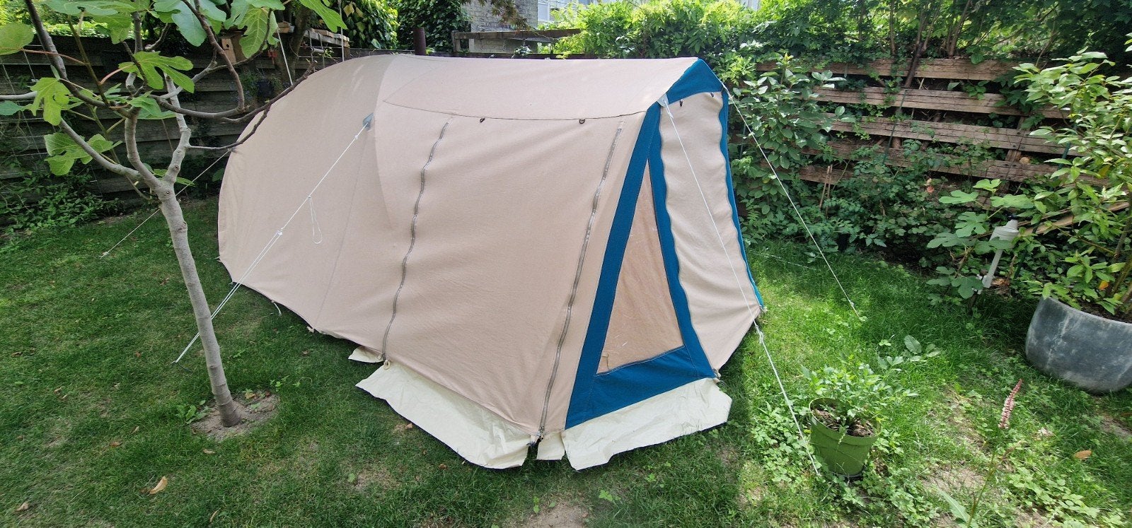 DeWit Newport 210 katoenen koepeltent, Caravans en Kamperen, Tenten, Ophalen, Gebruikt, Tot en met 3