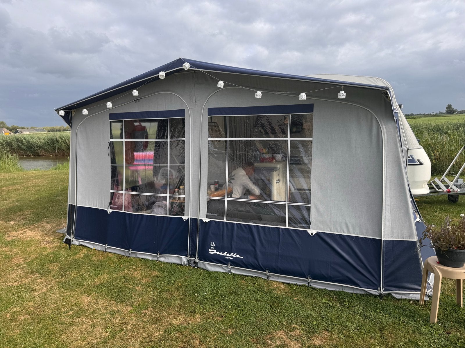 Isabella Capri Lux Voortent met Bijpassende Luifel, Caravans en Kamperen, Voortenten en Luifels, Ophalen, Gebruikt, Polyester
