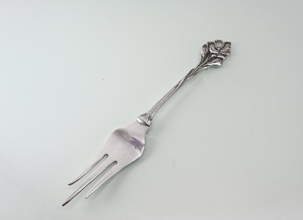 Antieke zilveren cakeprikker, Leeuwarden 1927, Antiek en Kunst, Ophalen of Verzenden, Zilver