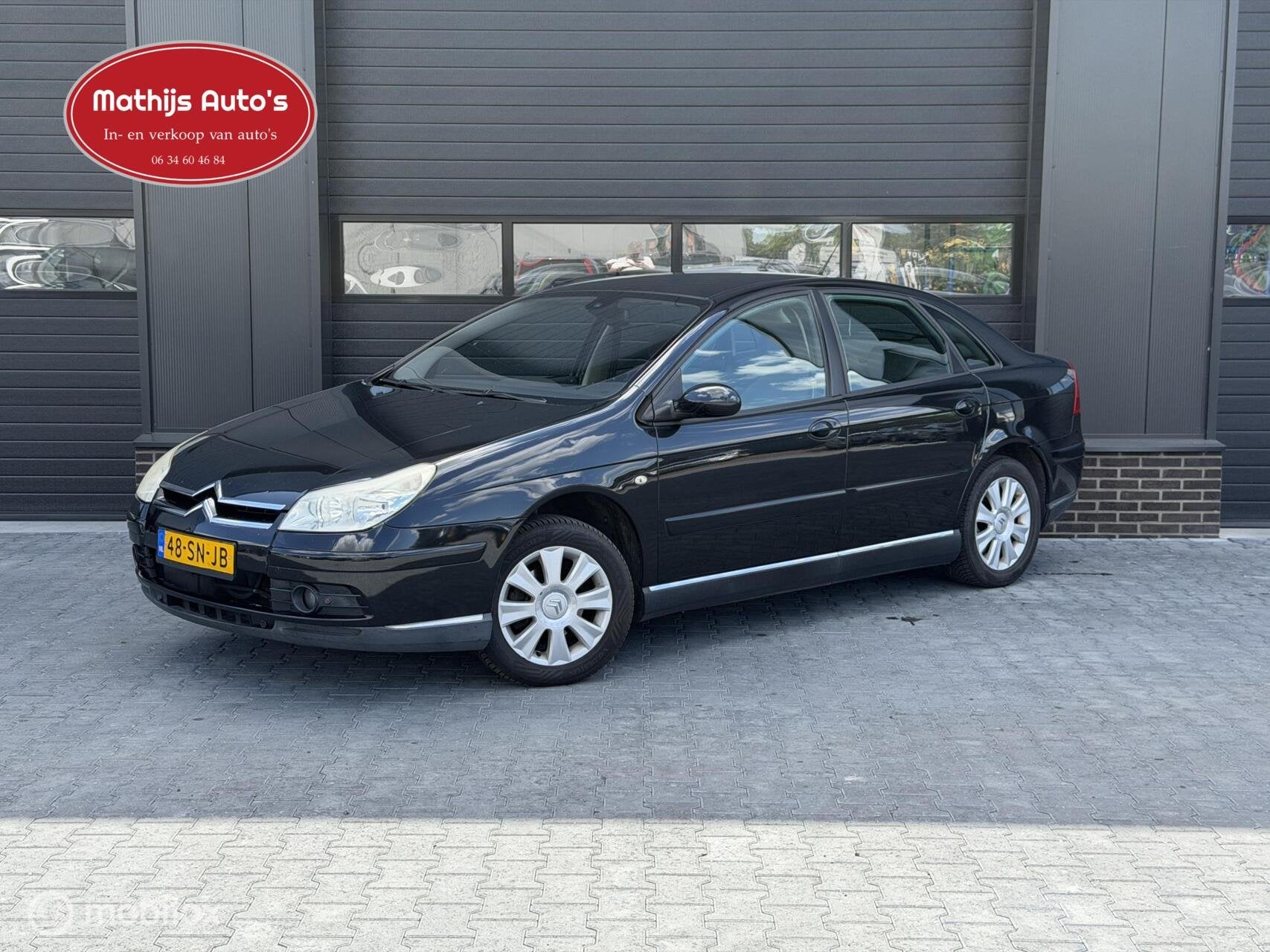 Citroen C5 2.0-16V Ligne Business Automaat! Nette auto!, 4 cilinders, 700 kg, Zwart, Origineel Nederlands