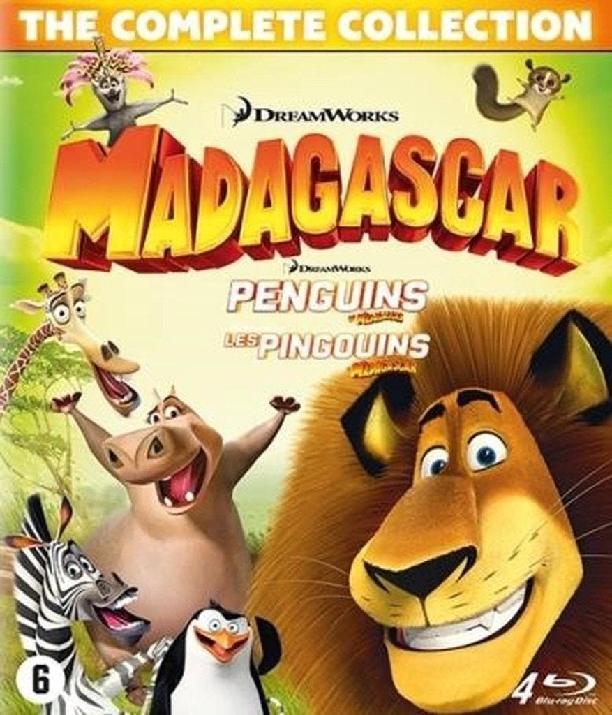 Gezocht: Madagascar 1-3 + Pinguïns van Madagascar blu-ray, Cd's en Dvd's, Alle leeftijden, Ophalen of Verzenden, Zo goed als nieuw