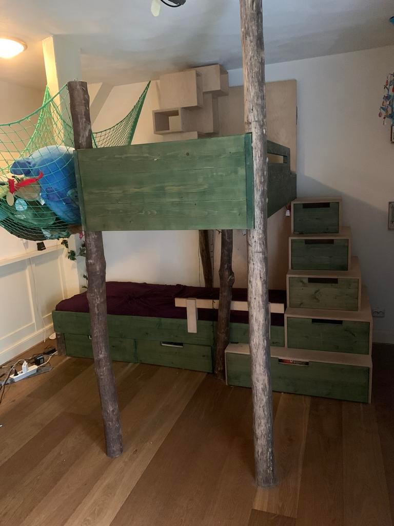 Unieke hoogslaper, Ophalen, Gebruikt, Hoogslaper, Eenpersoons